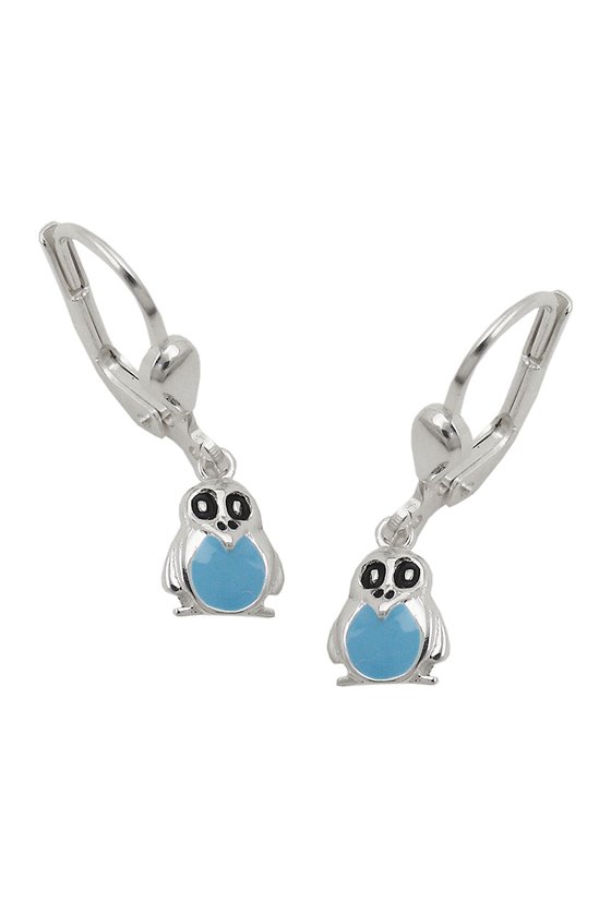 LEVERBACK EARRINGS PENGUIN SILVER 925