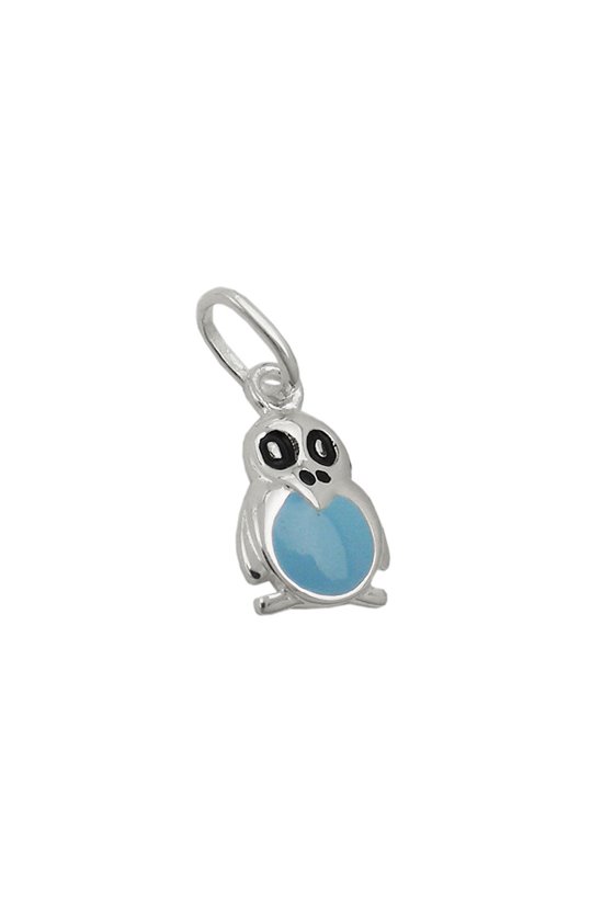 PENDANT PENGUIN BLUE-BLACK SILVER 925