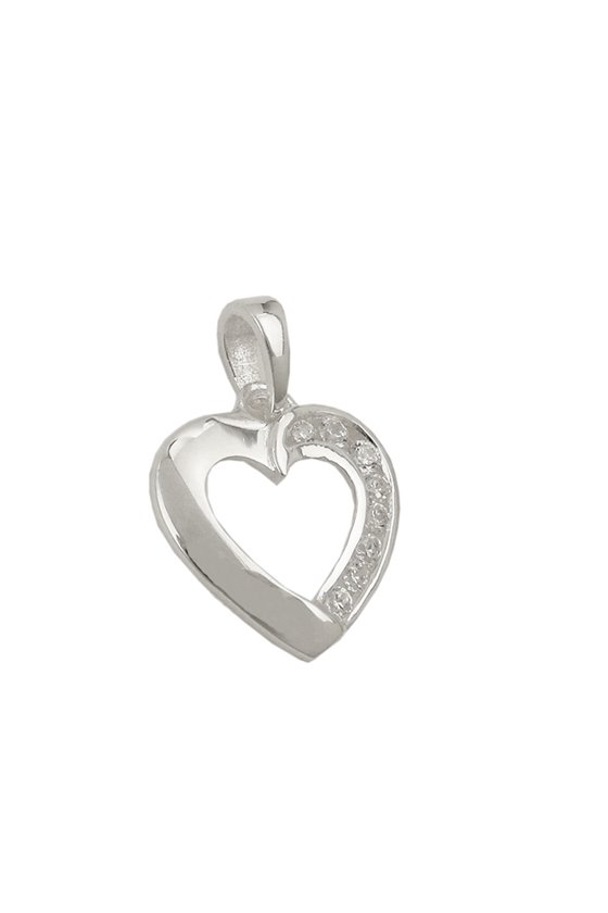 PENDANT HEART WITH ZIRCONIA SILVER 925