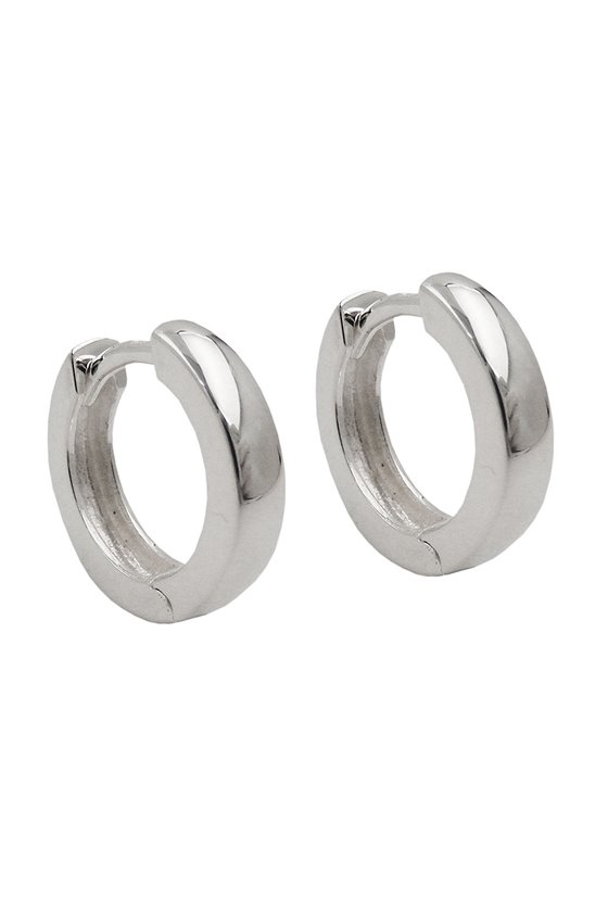 HOOP EARRINGS 11X2,5MM SILVER 925