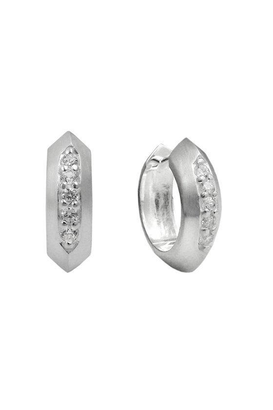 HOOP EARRINGS 15X5MM SILVER 925