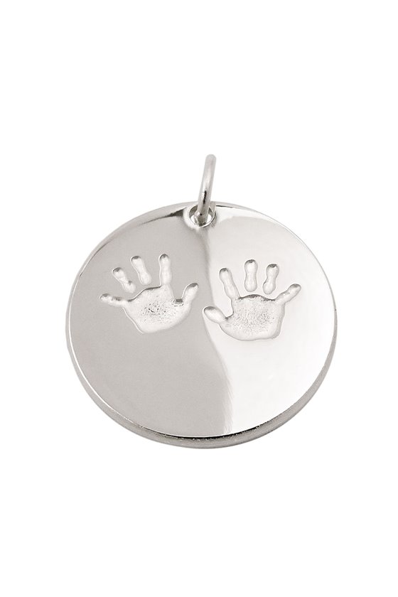 PENDANT ROUND WITH FEET SILVER 925