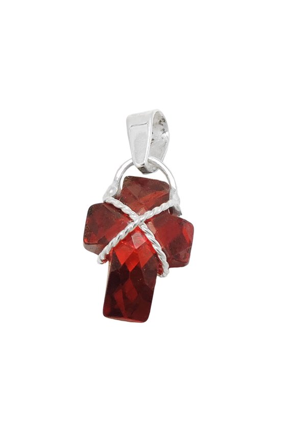 PENDANT CROSS ZIRCONIA SILVER 925