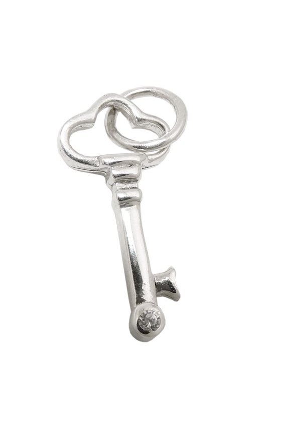 PENDANT KEY WITH ZIRCONIA SILVER 925
