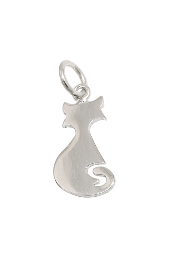 PENDANT CAT ICON POLISHED SILVER 925