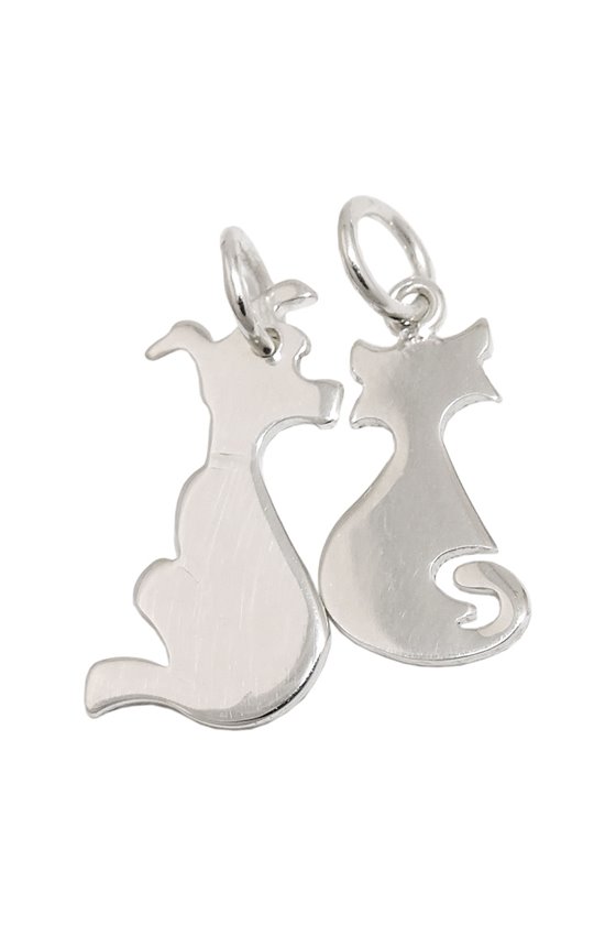 FRIENDSHIP PENDANT CAT/DOG SILVER 925