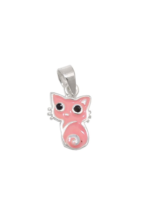 PENDANT LITTLE PINK CAT SILVER 925
