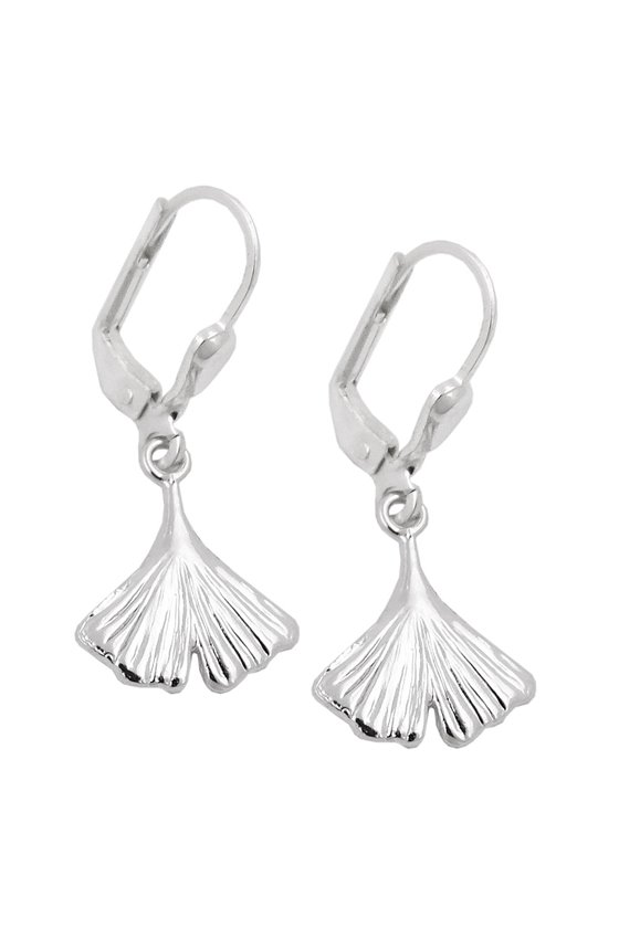 LEVERBACK EARRINGS GINKGO LEAF 925