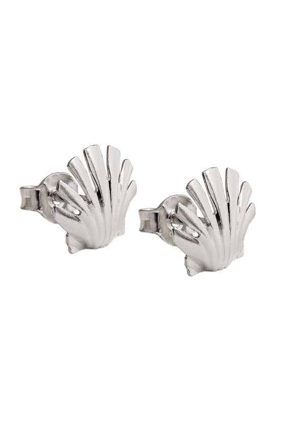 EARRINGS STUDS SEA SHELL SILVER 925