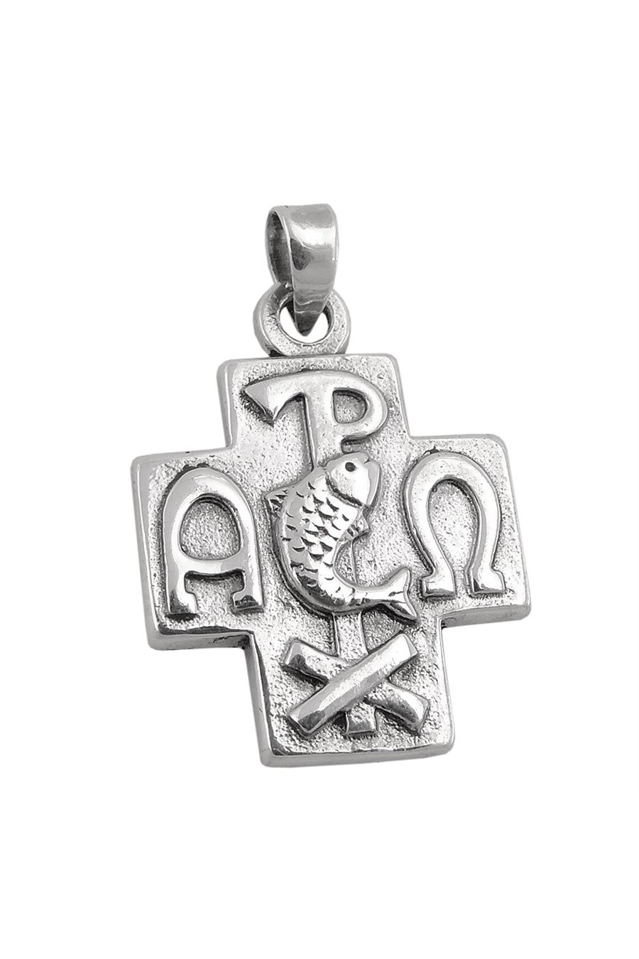 PENDANT CROSS WITH SIGNS SILVER 925