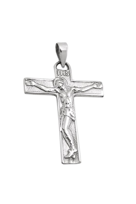 PENDANT CRUZIFIX OXIDISED SILVER 925