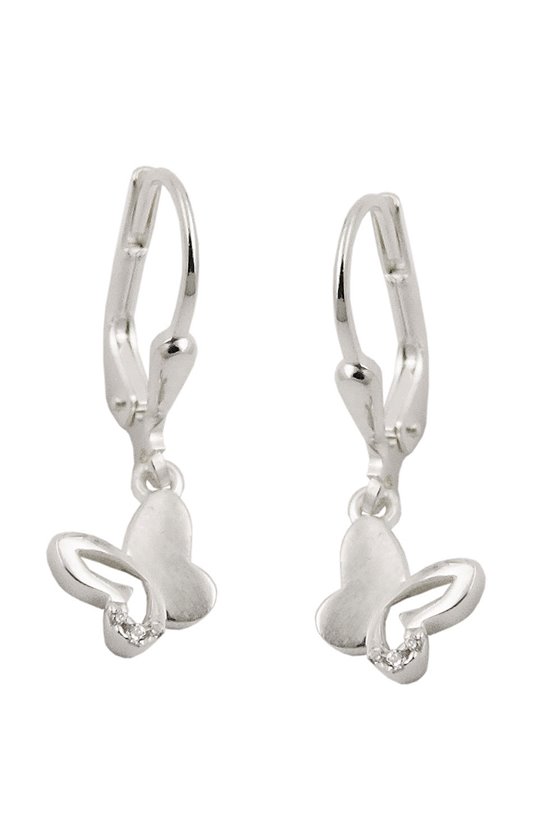 LEVERBACK EARRINGS BUTTERFLY SILVER 925