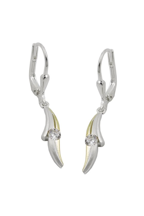 LEVERBACK EARRINGS ZIRCONIA SILVER 925