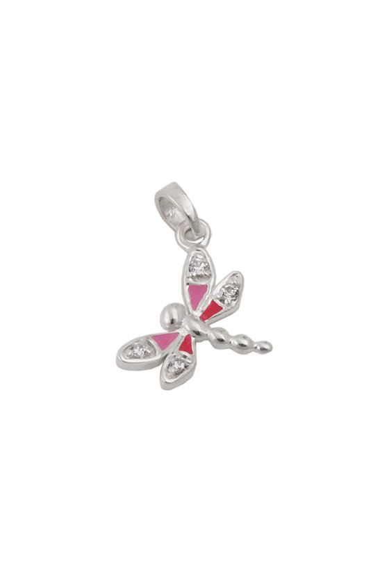 PENDANT DRAGON-FLY ZIRCONIA SILVER 925
