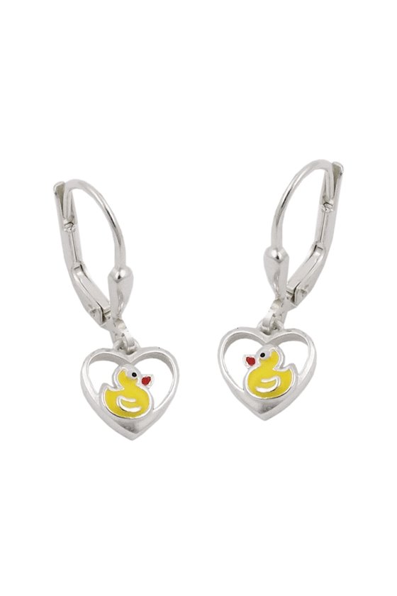 EARRINGS LEVERBACK DUCK SILVER 925