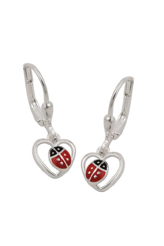 EARRINGS LEVERBACK LADYBIRD SILVER 925