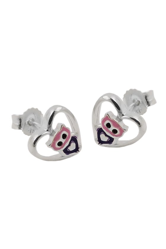 EARRINGS STUDS LITTLE OWL SILVER 925