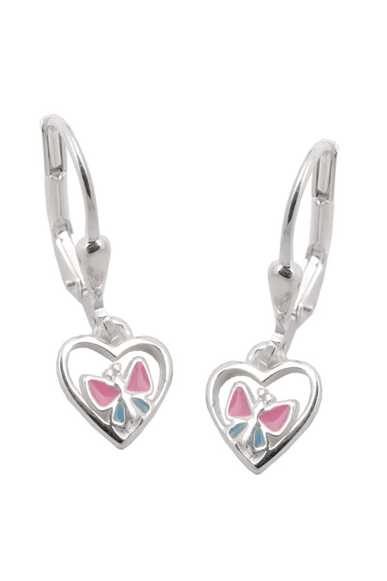 EARRINGS LEVERBACK BUTTERFLY SILVER 925