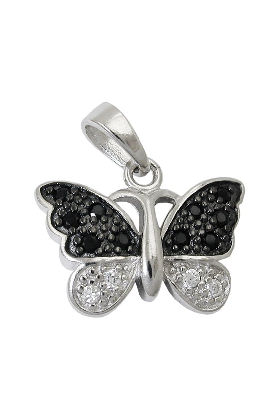 PENDANT BUTTERFLY ZIRCONIA SILVER 925