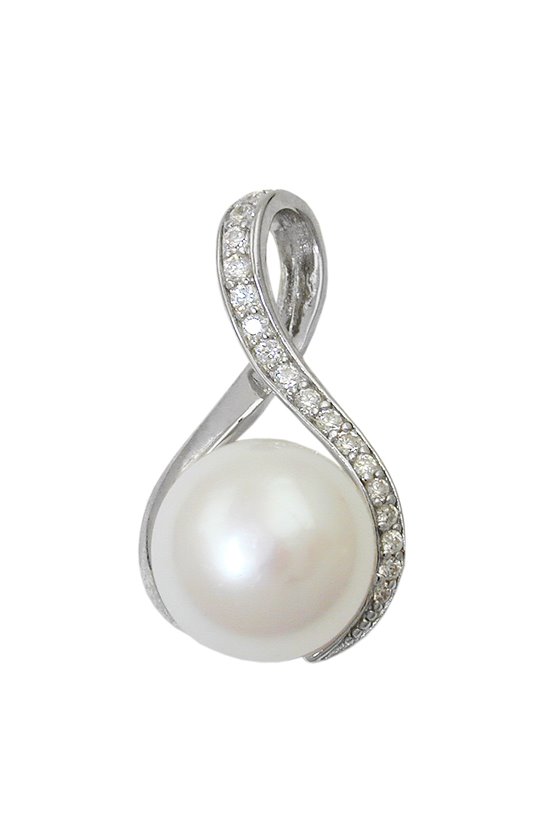 PENDANT PEARL ZIRCONIAS SILVER 925