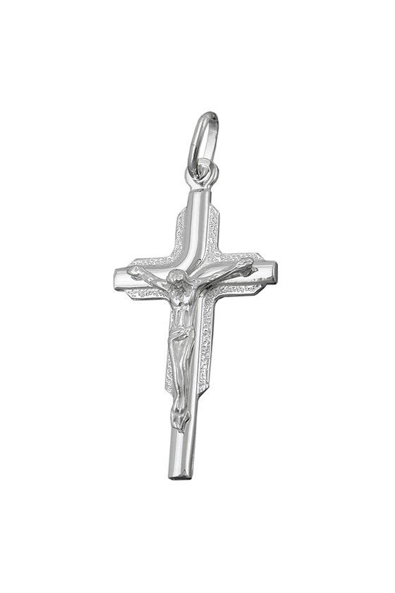 PENDANT CRUZIFIX POLISHED SILVER 925