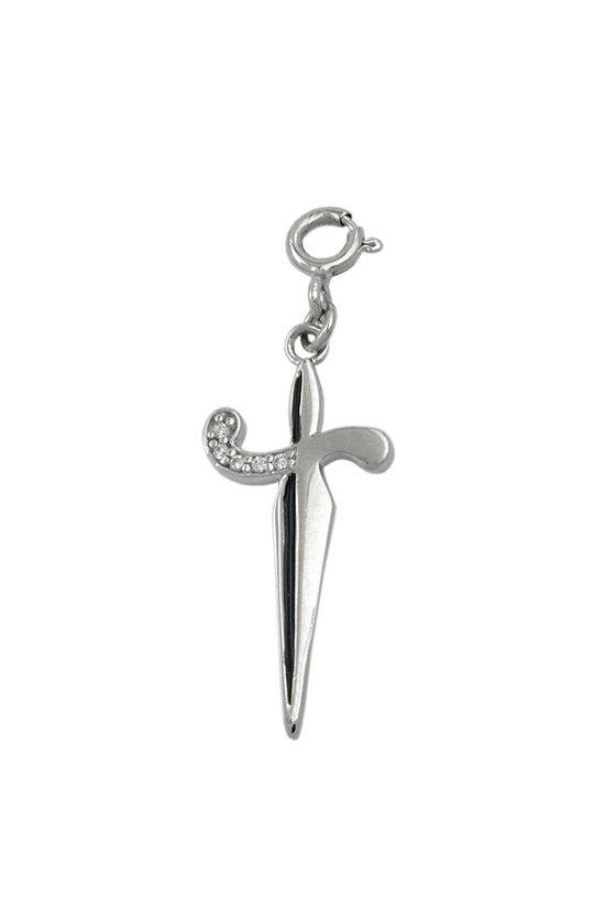 PENDANT SWORD WITH ZIRCONIAS SILVER 925