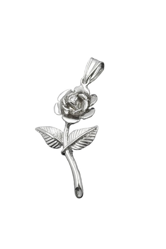 PENDANT ROSE ZIRCONIA SILVER 925
