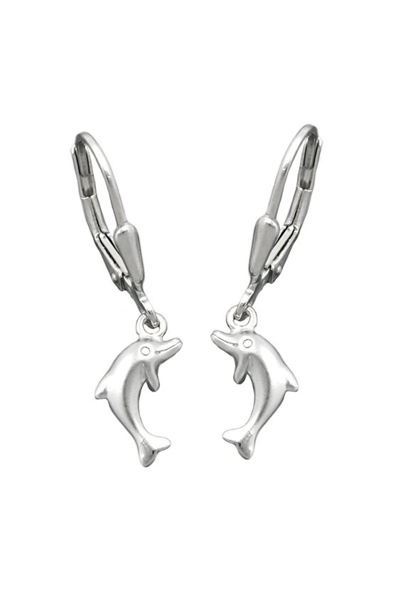 LEVERBACK EARRINGS DOLPHINS SILVER 925