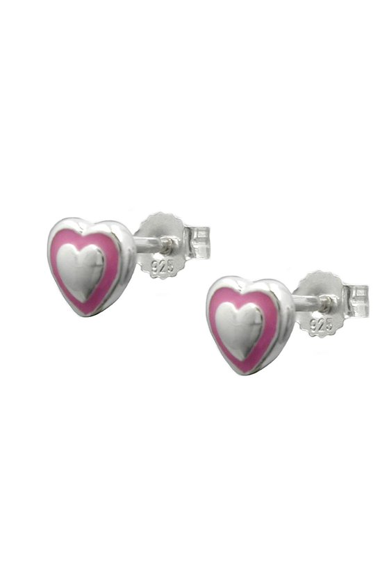 STUD EARRINGS LITTLE HEART SILVER 925