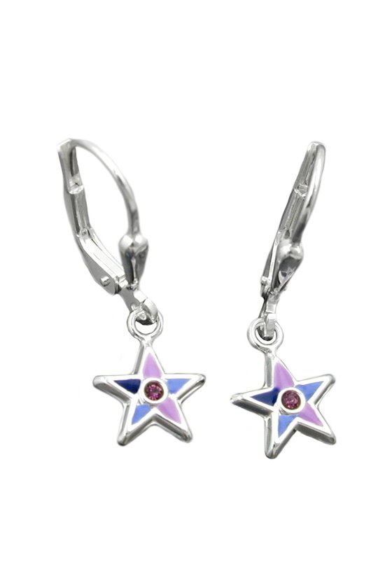 LEVERBACK EARRINGS STARS SILVER 925
