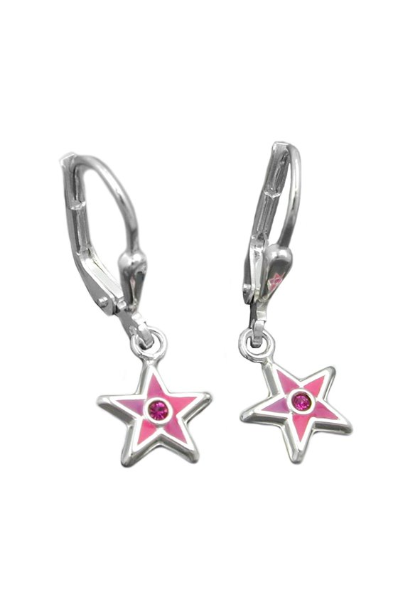 LEVERBACK EARRINGS STARS SILVER 925