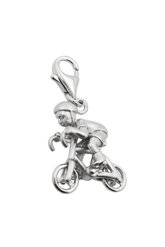 PENDANT CHARM BIKER SILVER 925
