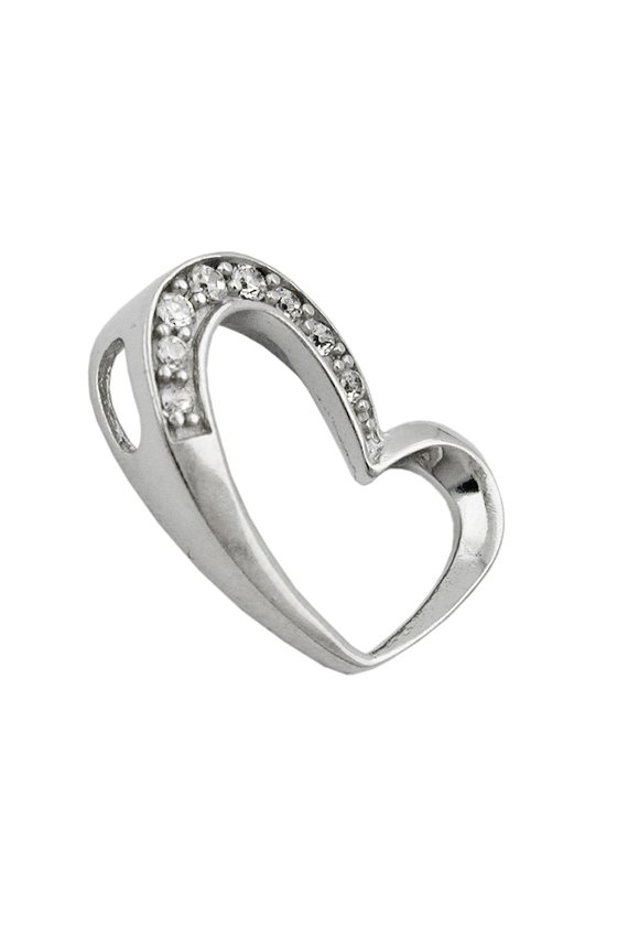 PENDANT HEART ZIRCONIA ELEMENTS SILVER 925
