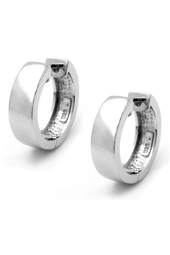 HOOP EARRINGS 17X5MM SILVER 925