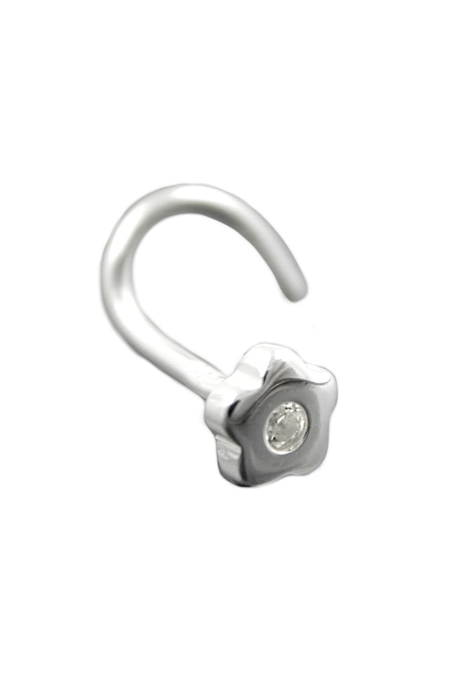 NOSE SCREW FLOWER SILVER 925