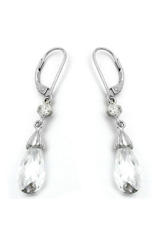 LEVERBACK EARRINGS CZ SILVER 925