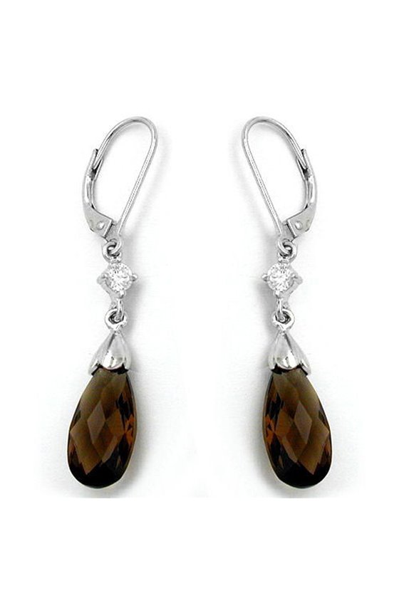 LEVERBACK EARRINGS CZ SILVER 925