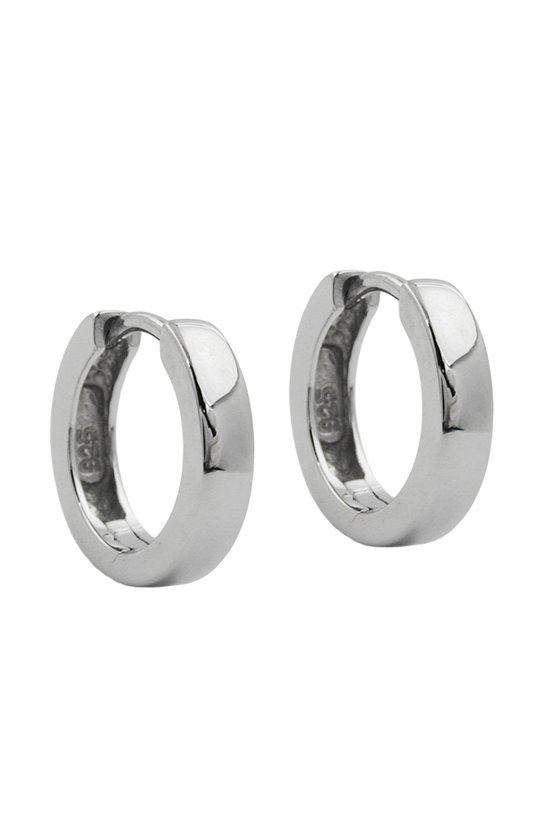 HOOP EARRINGS 13MM X 3MM SILVER 925