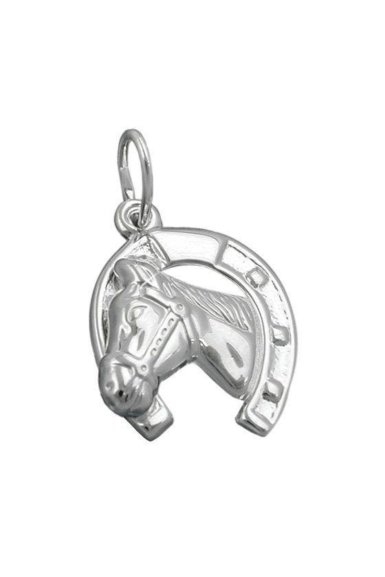 PENDANT HORSE SHINY SILVER 925