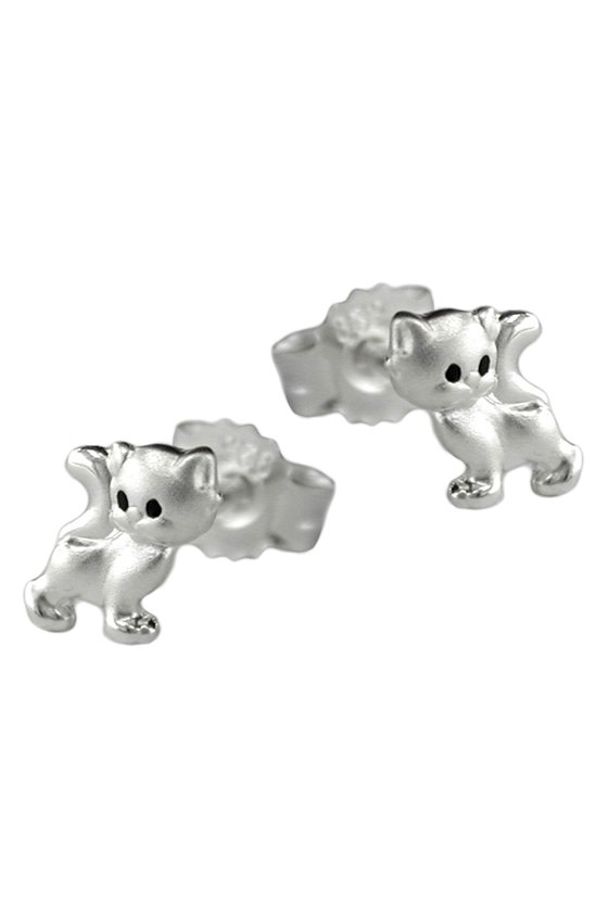 EARRINGS CATS SILVER 925
