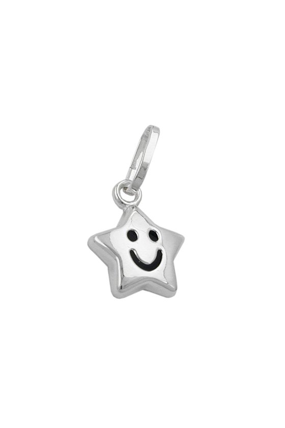PENDANT STAR WITH FACE SILVER 925