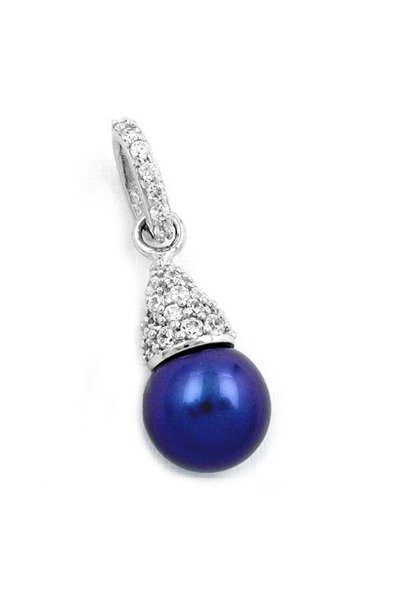 PENDANT PEARL & CZ SILVER 925