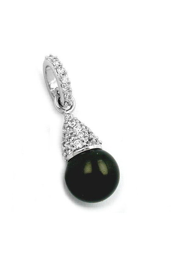 PENDANT PEARL & CZ SILVER 925