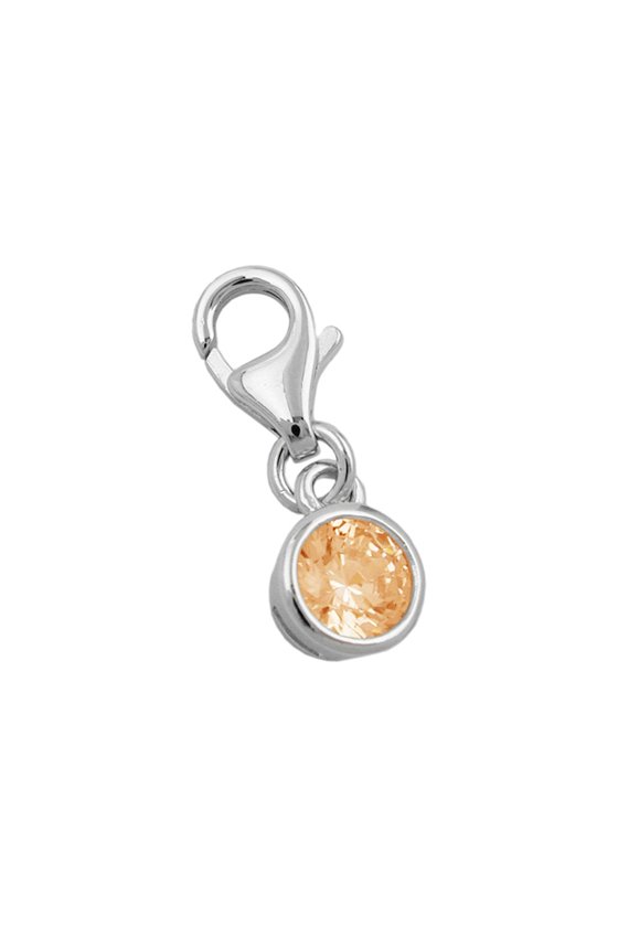 PENDANT CHARM GLASS 5MM SILVER 925