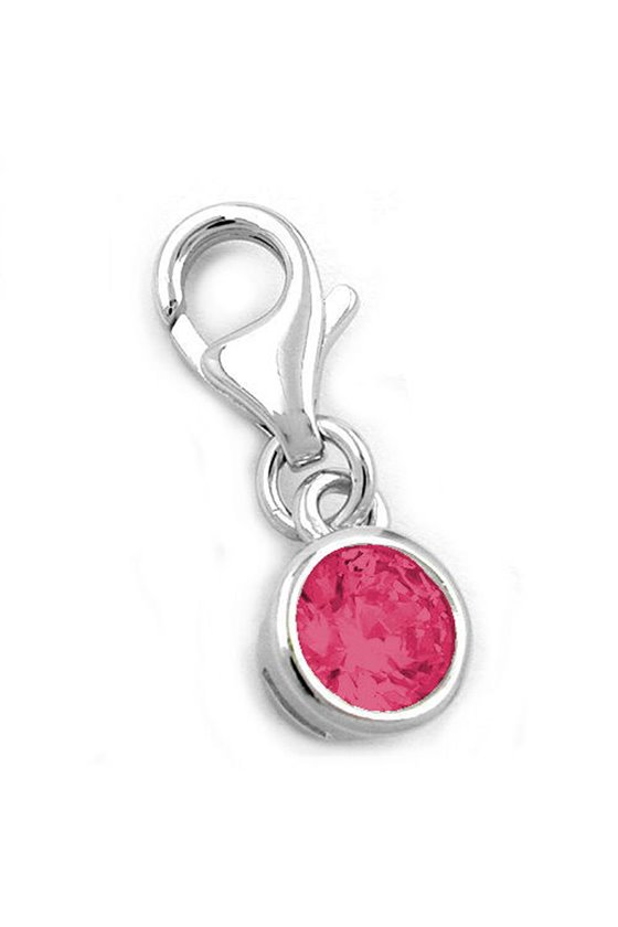 PENDANT CHARM ZIRCONIA 5MM SILVER 925