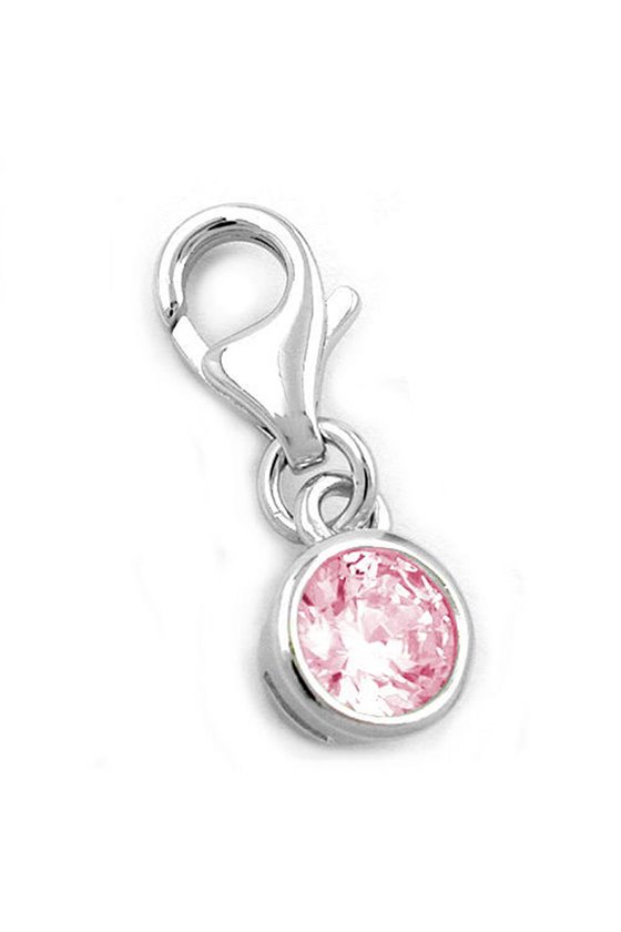 PENDANT CHARM ZIRCONIA 5MM SILVER 925