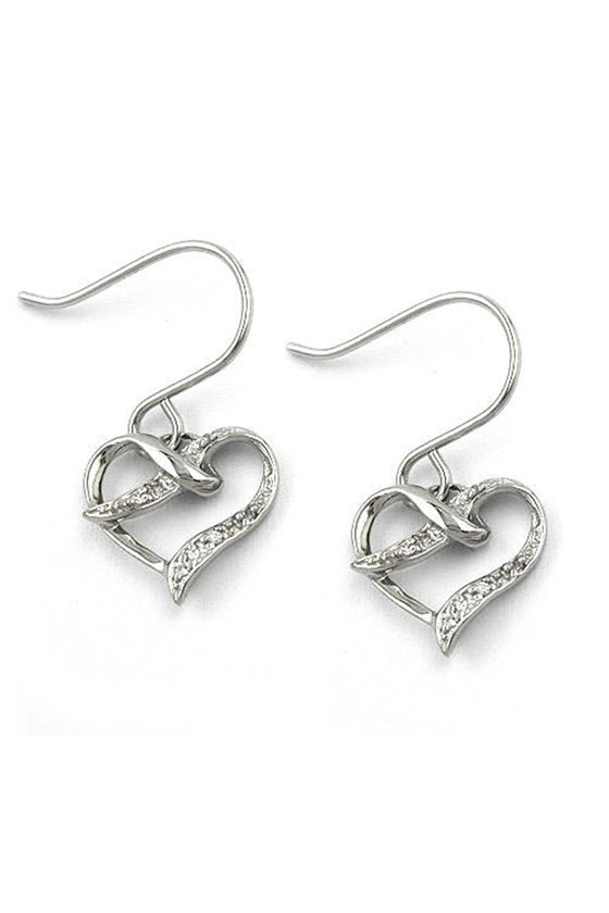 EARHOOKS CUBIC ZIRCONIA SILVER 925