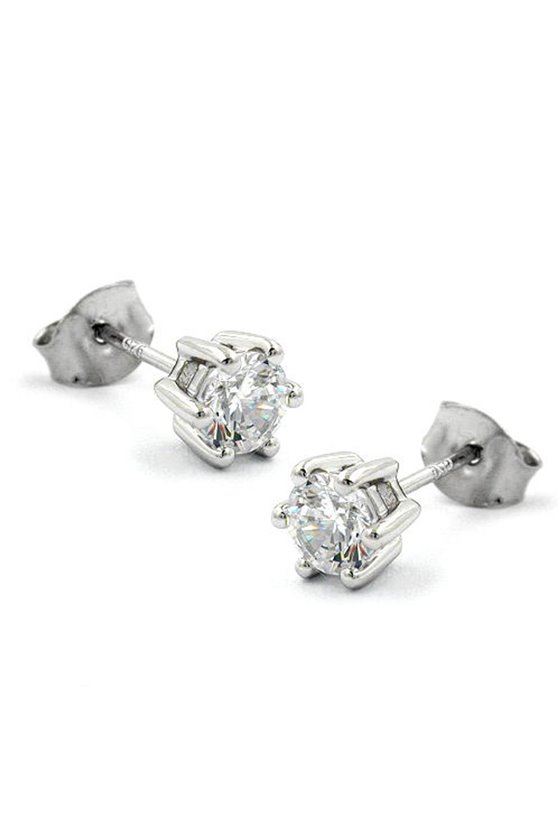 EARSTUDS CUBIC ZIRCONIA SILVER 925