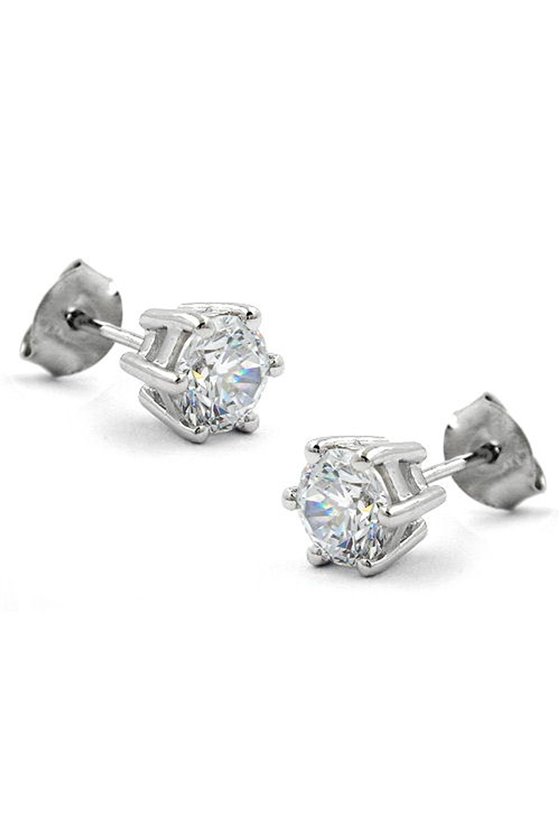 EARSTUDS CUBIC ZIRCONIA SILVER 925