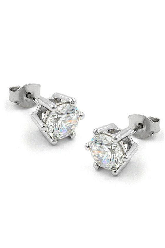 EARSTUDS CUBIC ZIRCONIA SILVER 925